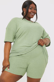 WIDE RIB CYCLE SHORTS