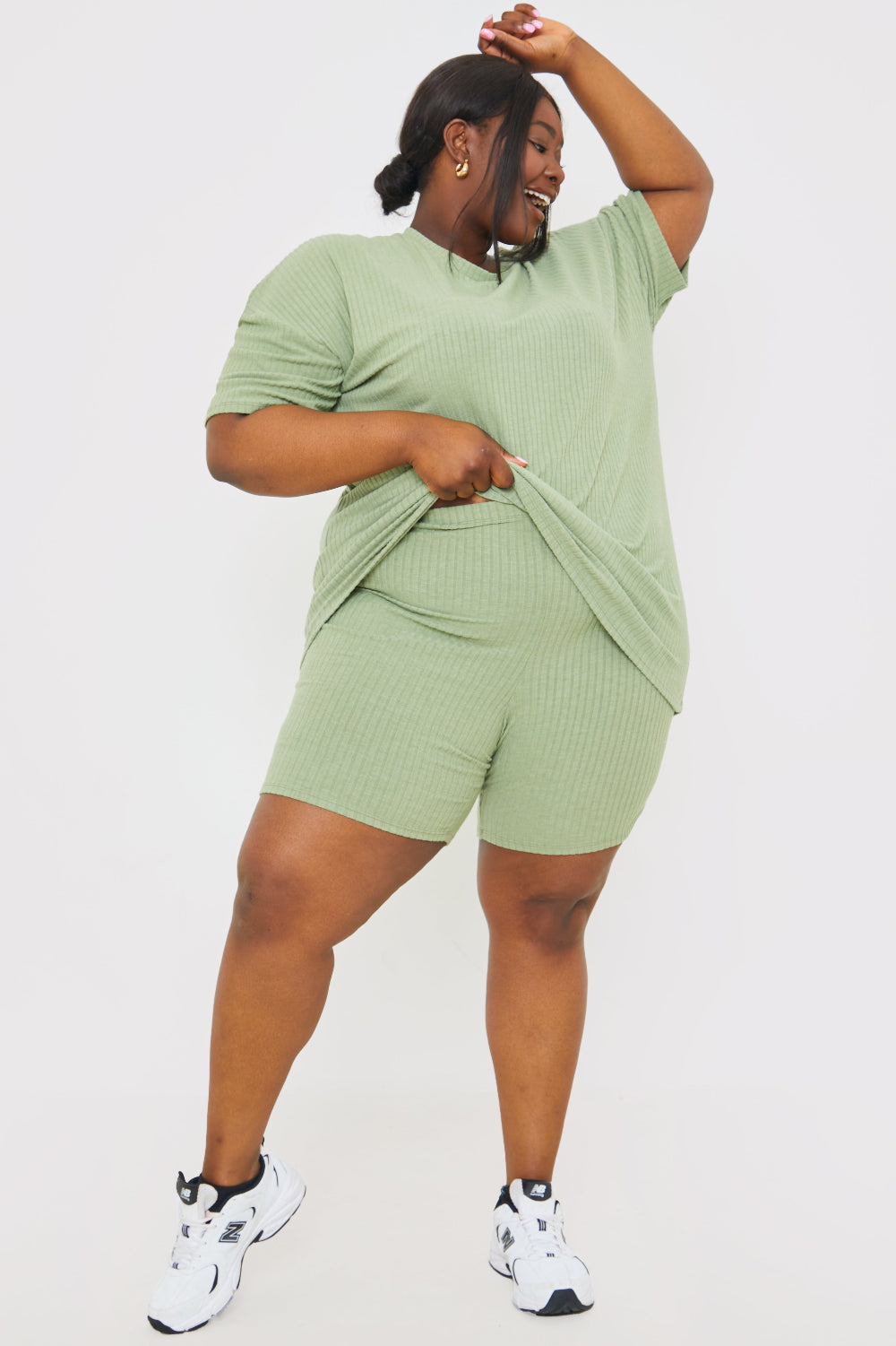 WIDE RIB CYCLE SHORTS