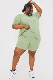 WIDE RIB CYCLE SHORTS