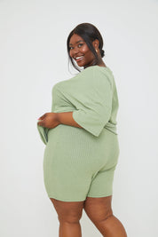 WIDE RIB CYCLE SHORTS