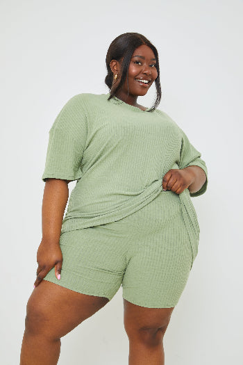 WIDE RIB CYCLE SHORTS