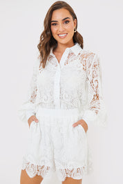 Lace Co-Ord Shorts