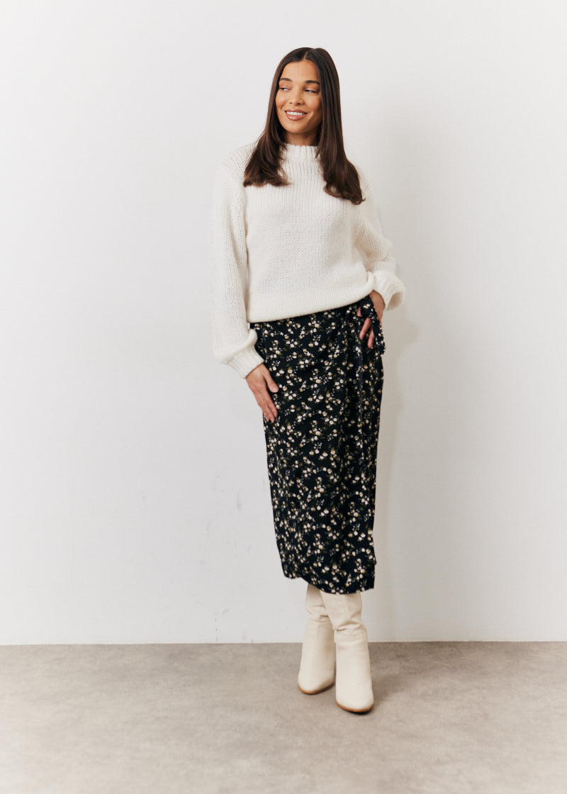 Wrap Midi Skirt