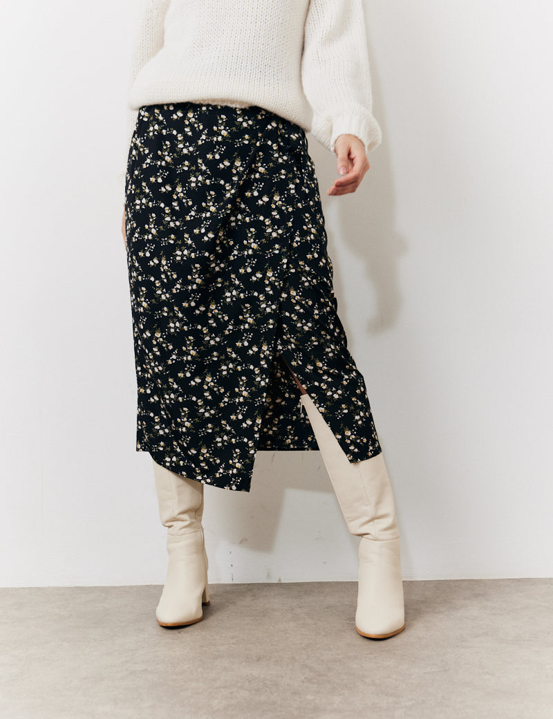 Wrap Midi Skirt