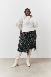 Wrap Midi Skirt