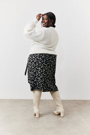 Wrap Midi Skirt