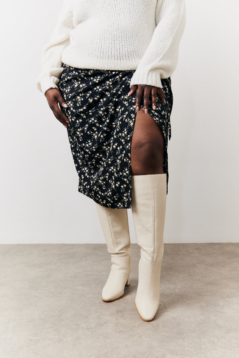 Wrap Midi Skirt