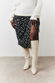 Wrap Midi Skirt