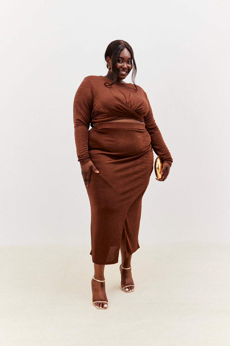 Acetate Wrap Skirt