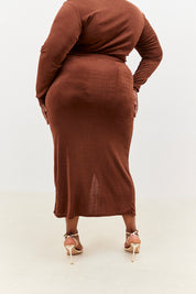 Acetate Wrap Skirt