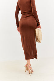 Acetate Wrap Skirt