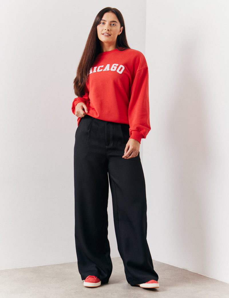 Tailored Wide Leg Trouser