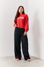 Tailored Wide Leg Trouser