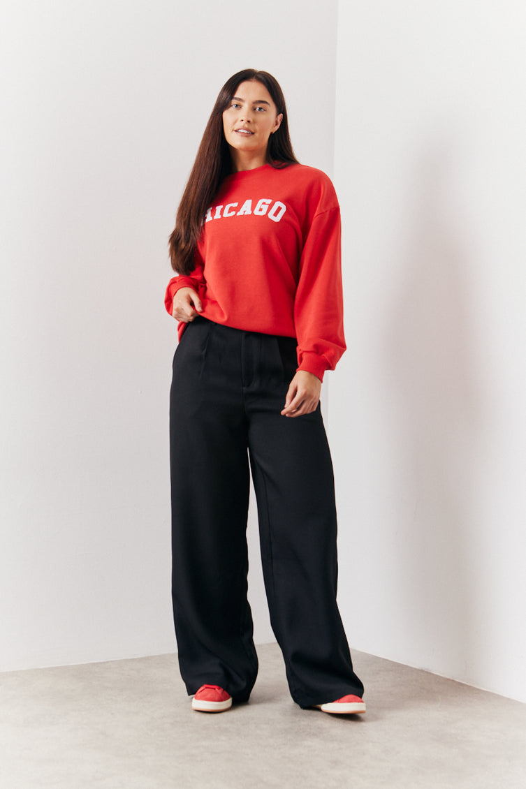 The Milan Tailored Wide-Leg Trousers