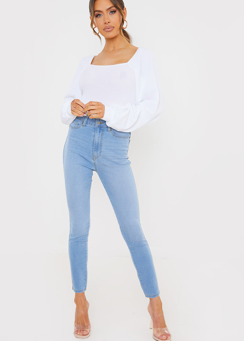 Light Wash Skinny Jeans