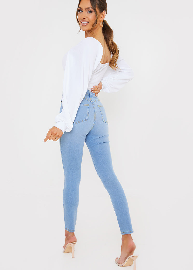 Light Wash Skinny Jeans