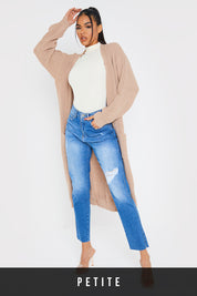 Washed Ripped High Waisted Stretch Mom Jeans