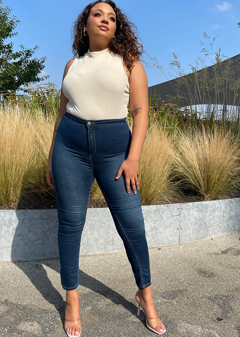 Clean High Waisted Stretch Jegging Jeans