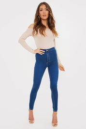 Clean High Waisted Stretch Jegging Jeans