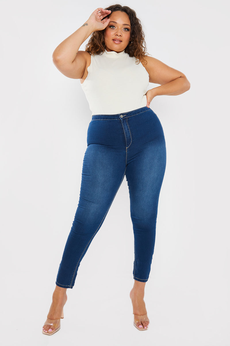 Clean High Waisted Stretch Jegging Jeans