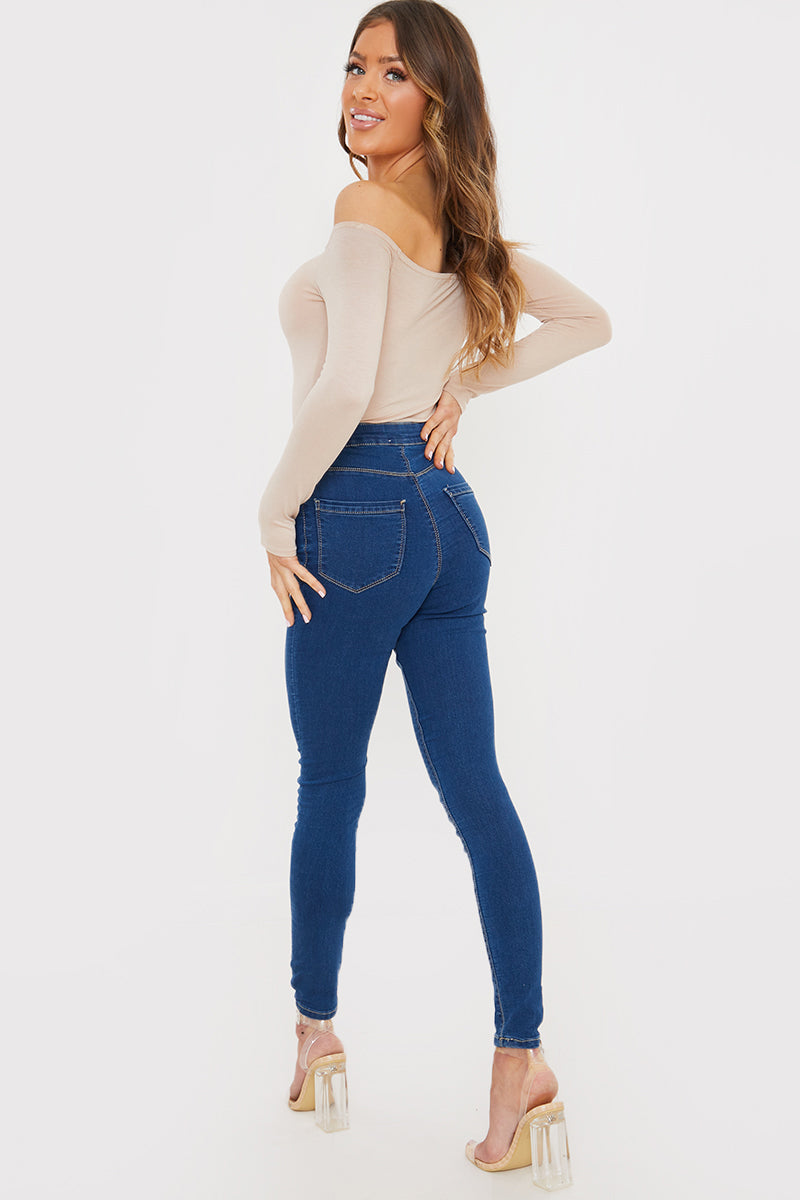 Clean High Waisted Stretch Jegging Jeans