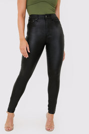 Bum Shaper Coated High Waisted Skinny Jeans