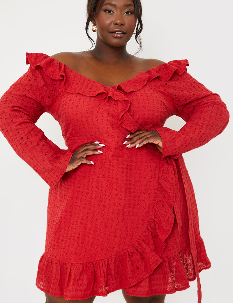 Bardot Broderie Anglaise Mini Dress