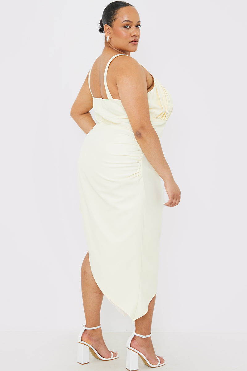 Ruched Detail Midi Dress