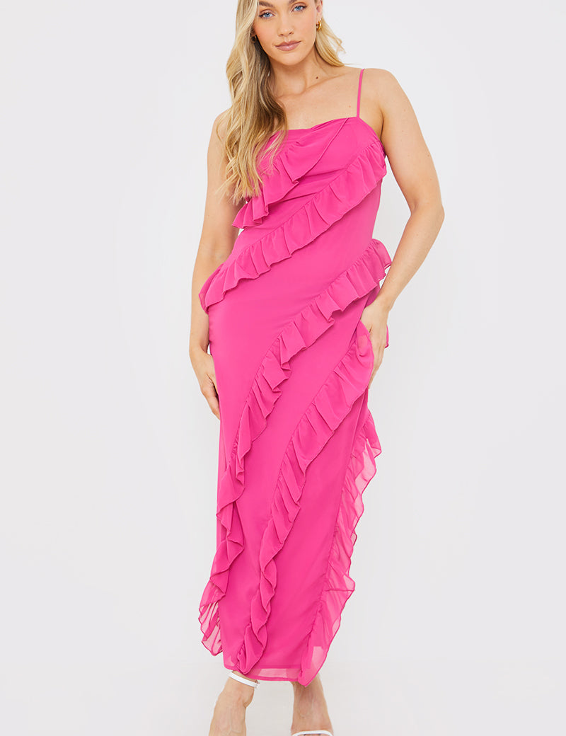 Ruffle Cami Maxi Dress