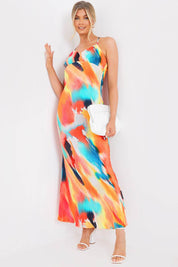 Abstract Cami Plisse Maxi Dress - InTheStyle