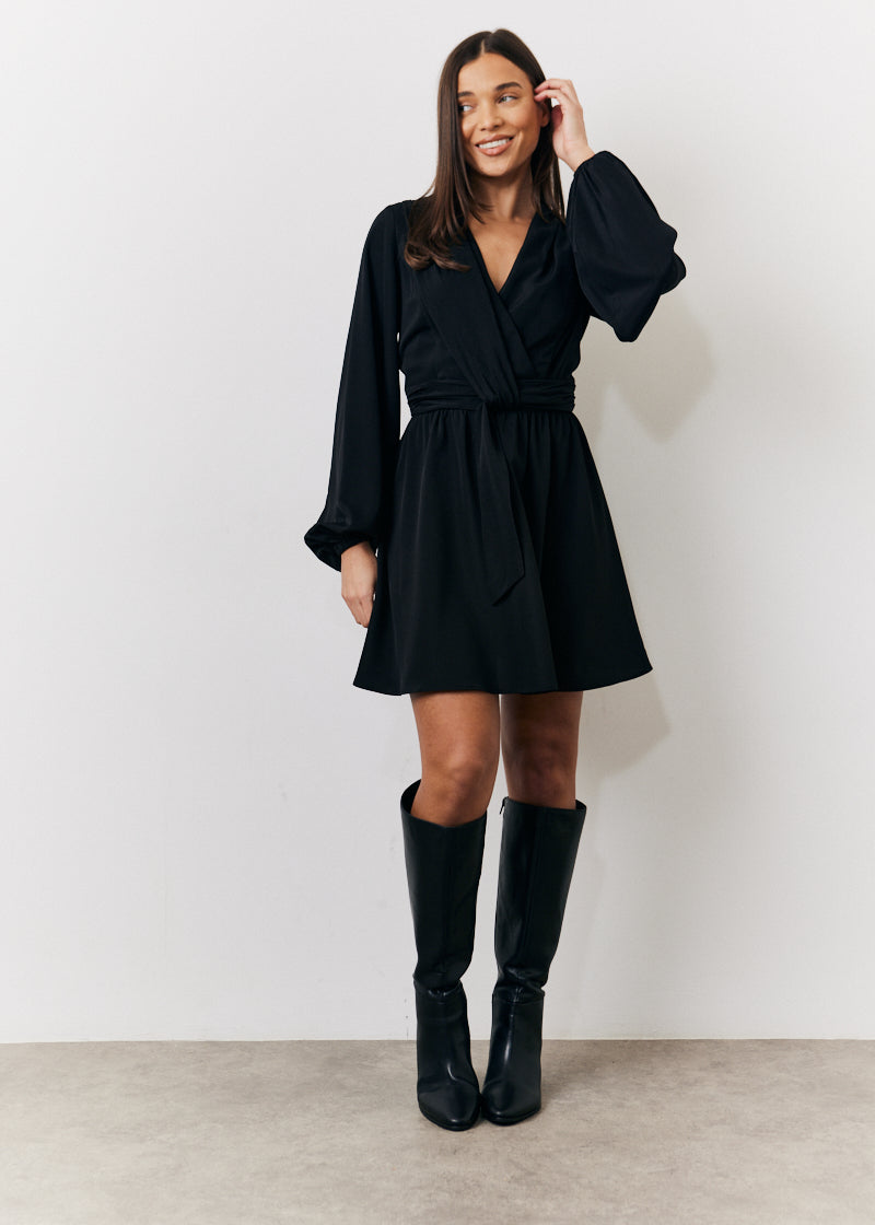 Drape Detail Mini Dress
