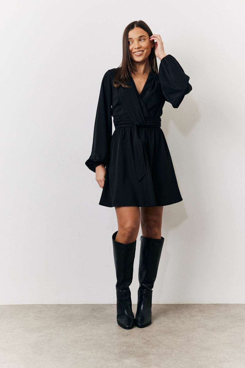 Drape Detail Mini Dress
