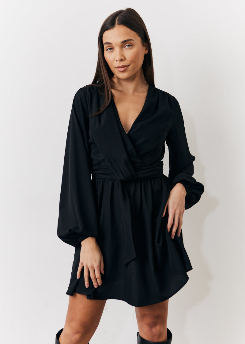 Drape Detail Mini Dress