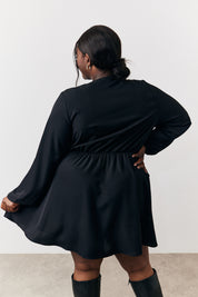 Drape Detail Mini Dress