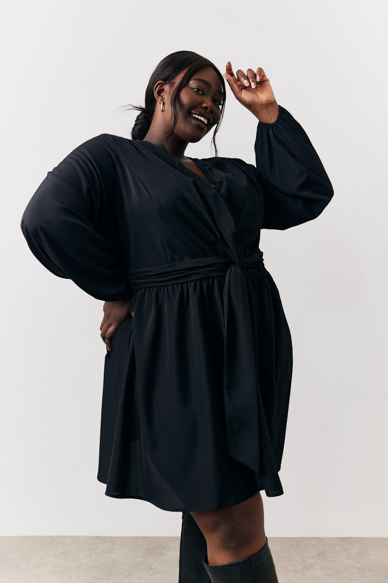 Drape Detail Mini Dress
