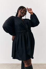 Drape Detail Mini Dress