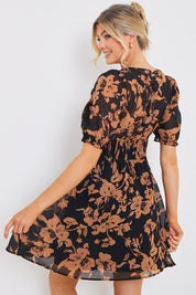 Floral Milkmaid Mini Dress