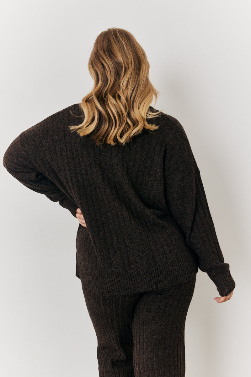Button up Knit Co-Ord Cardian	