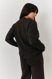 Button up Knit Co-Ord Cardian	