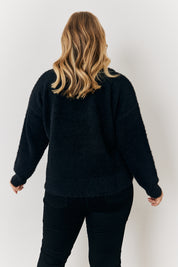 Mulitway Embellished Bow Detail Fluffy Knit Jumper