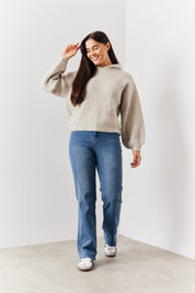 Recycled Chunky Knit Hoodie