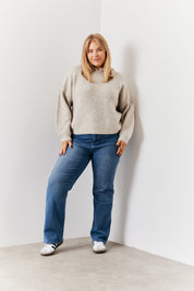 Recycled Chunky Knit Hoodie