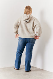 Recycled Chunky Knit Hoodie
