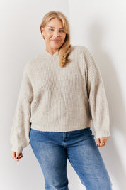 Recycled Chunky Knit Hoodie