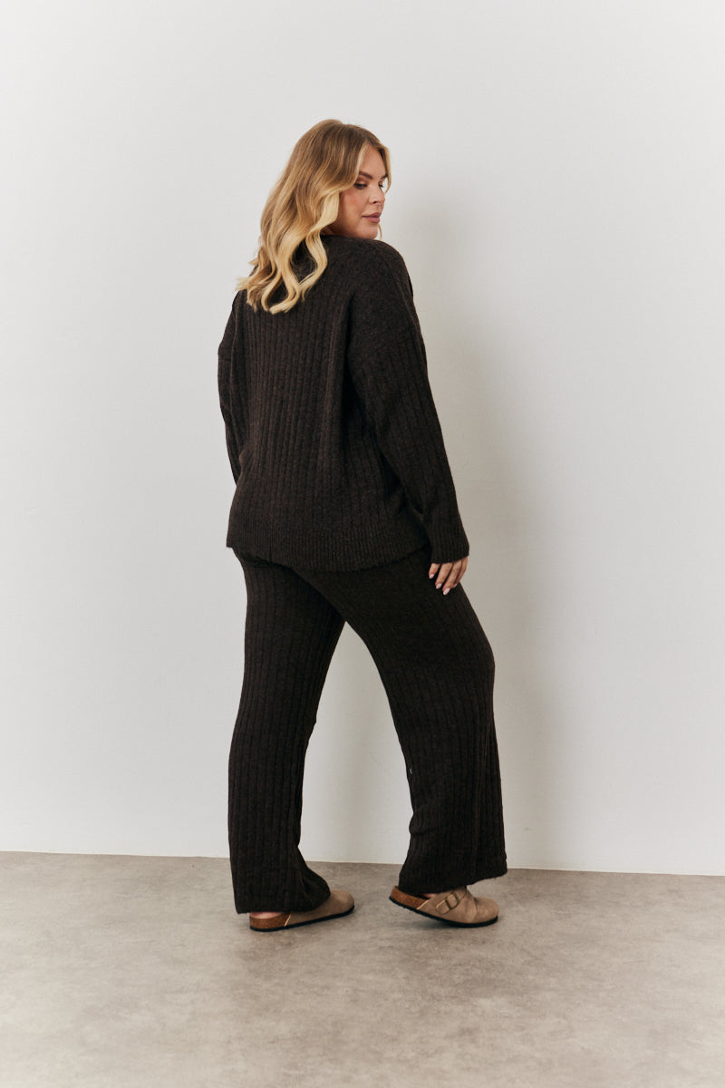 Wide Leg Knit Co-Ord Trouser