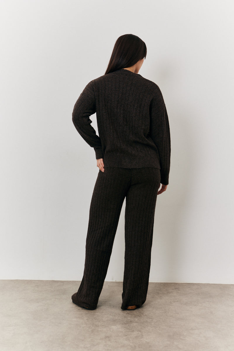 Wide Leg Knit Co-Ord Trouser