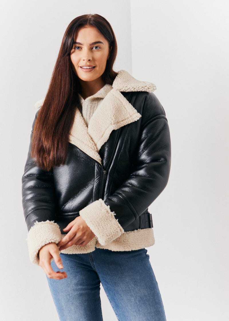 Borg Trim Aviator Jacket