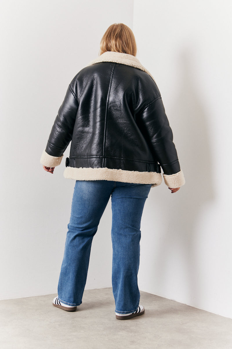 Borg Trim Aviator Jacket