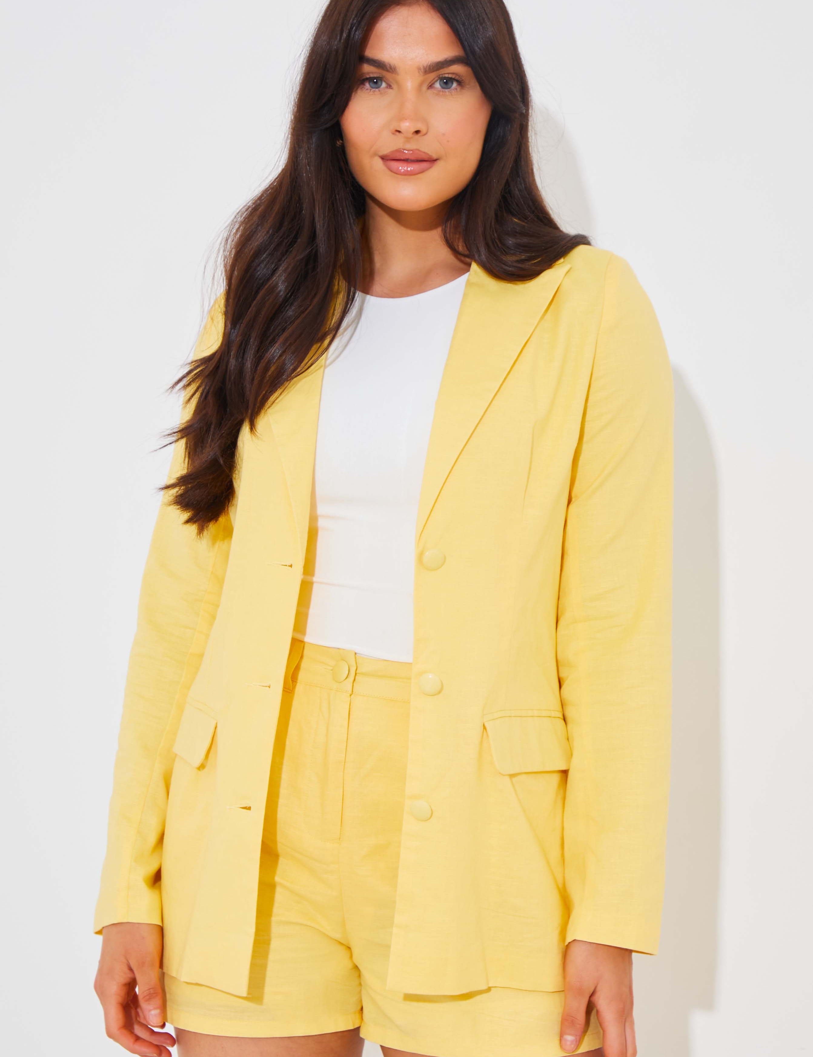 Linen Look Blazer