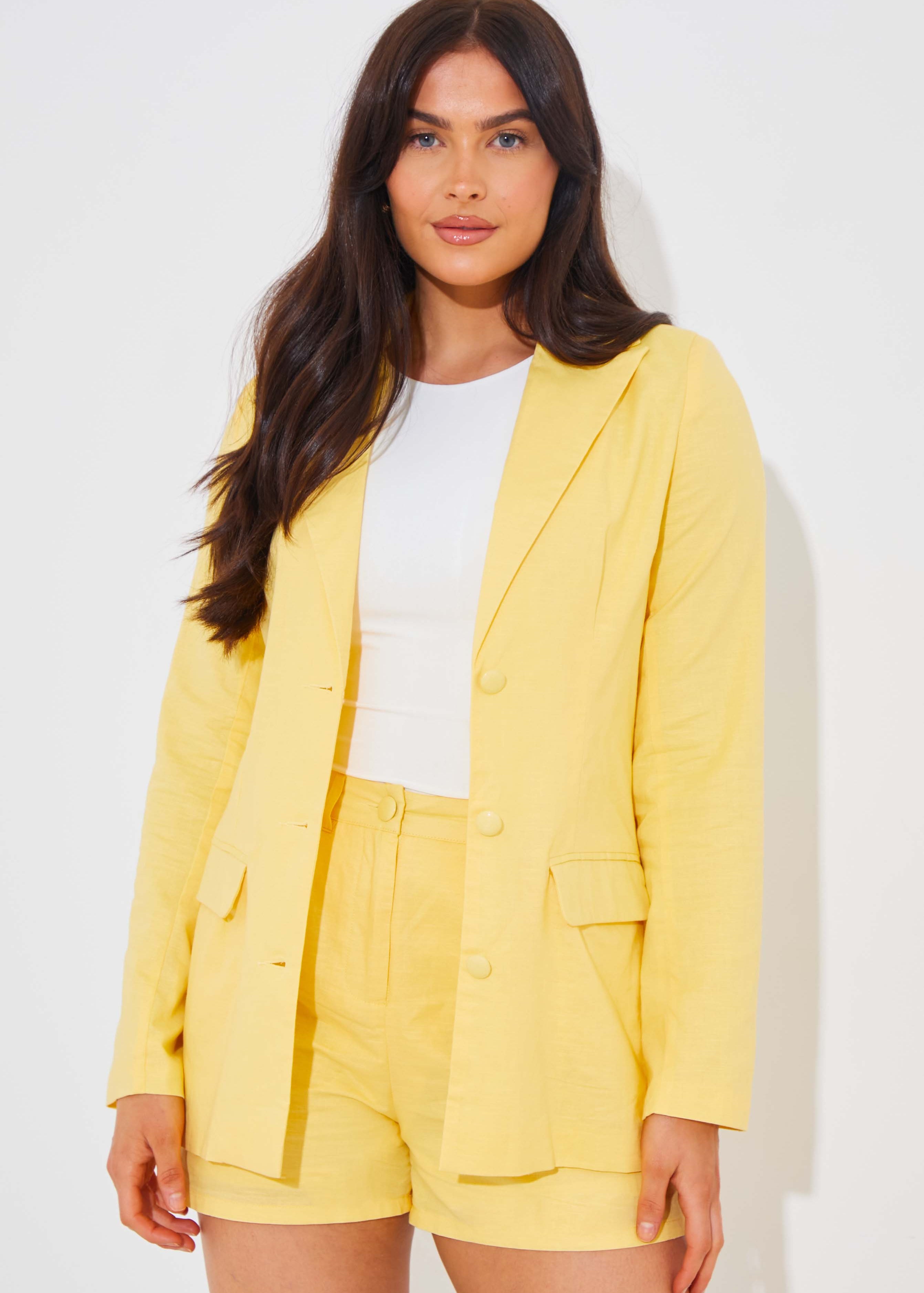 Linen Look Blazer